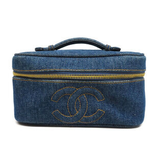 Chanel denim vanity bag